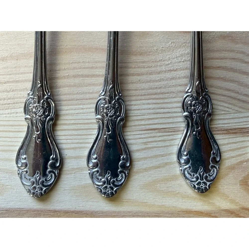 Reed & Barton HIGHGROVE Silverware 18/10 Stainless 5 Salad Forks‎ DISCONTINUED